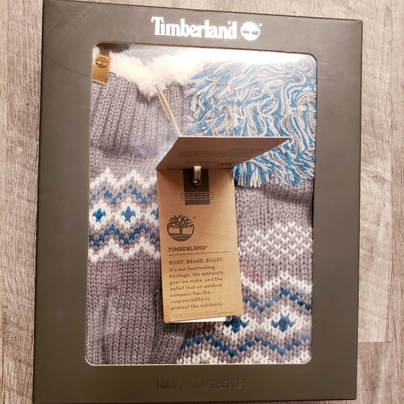 🆕️ Timberland Hat & Touchscreen Glove🧤 Box Set☃️ - Picture 4 of 13